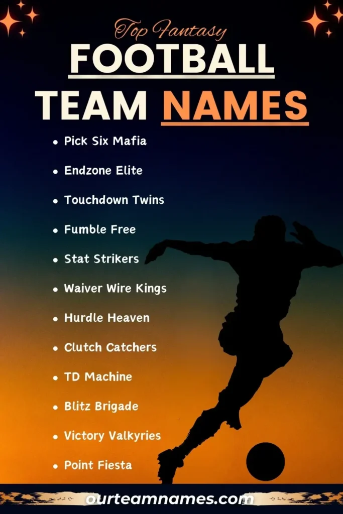 Top Football Team Names for Tournaments: Unique & Memorable Picks