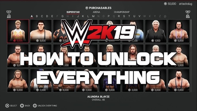 Unlock WWE 2K19 Superstars and Events: Full PC ID List