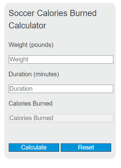 How to Calculate Calories Burned by Soccer Players During a Game