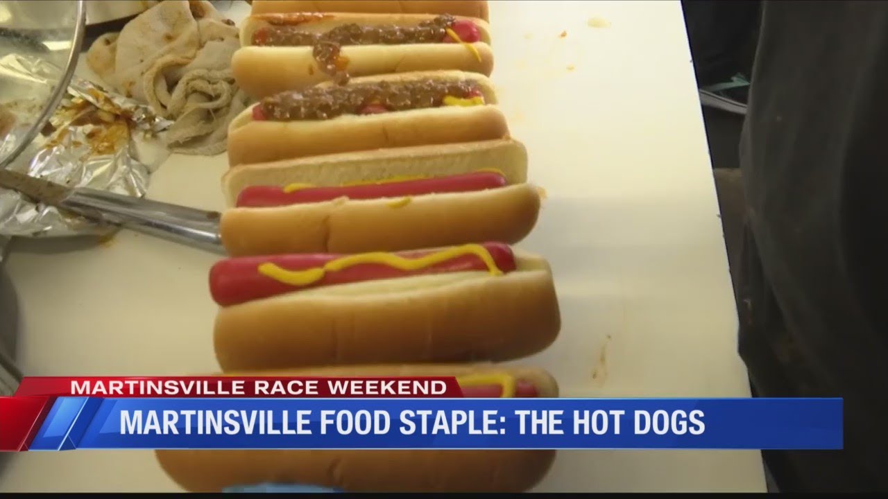 hamburgers and hot dogs sold at a nascar race