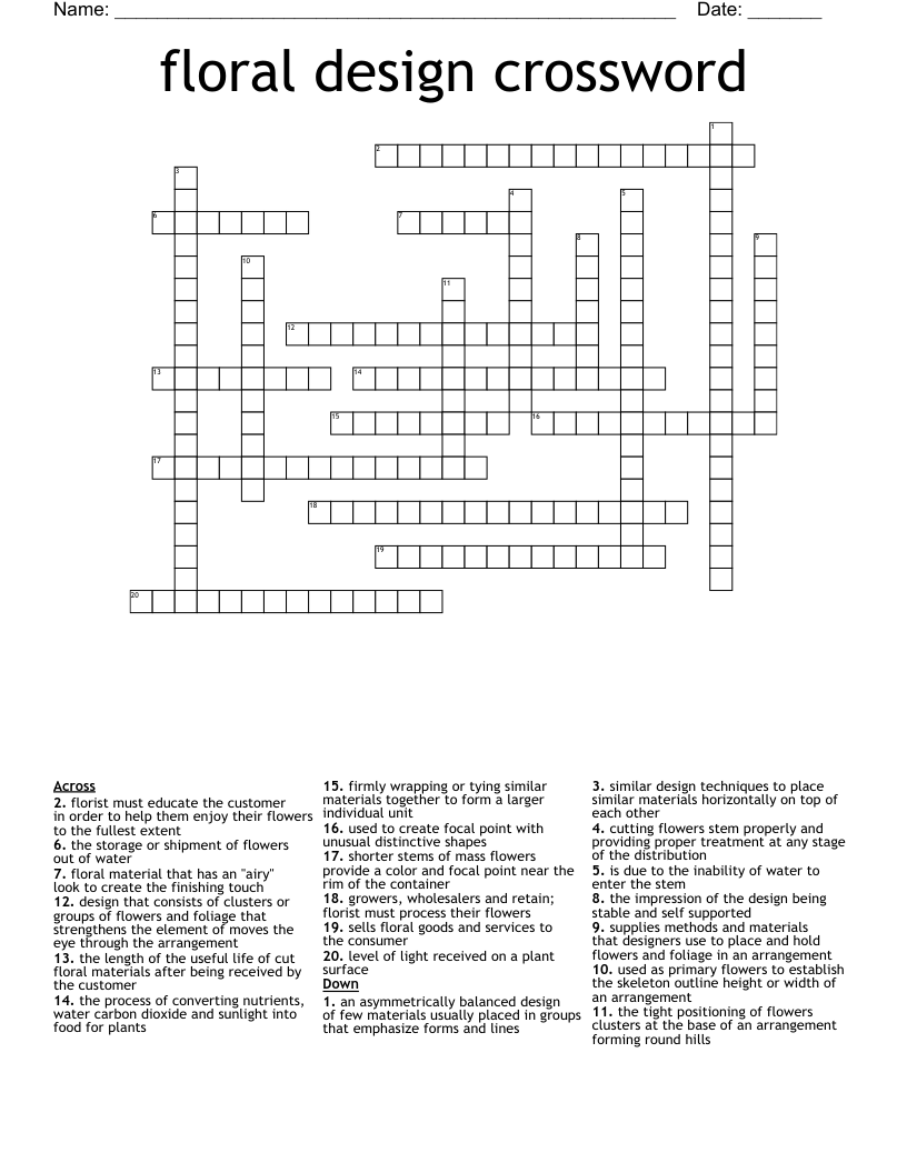 Floral Arrangement Crossword Puzzle: Tips and Solutions for 2024