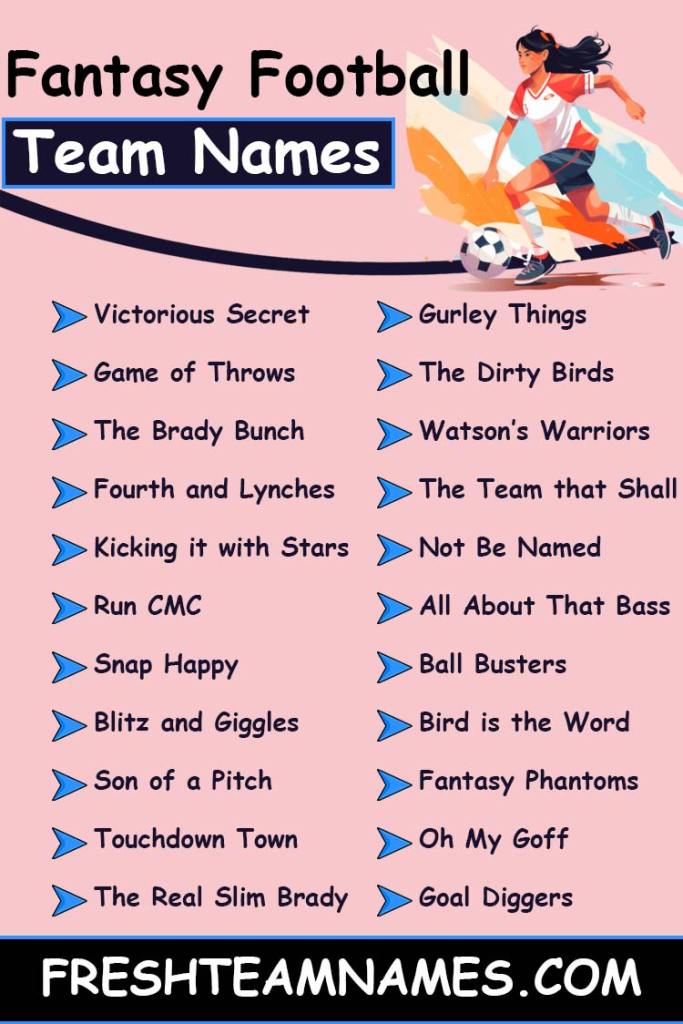 Best Fantasy Football Team Names for Couples: Playful & Romantic Picks
