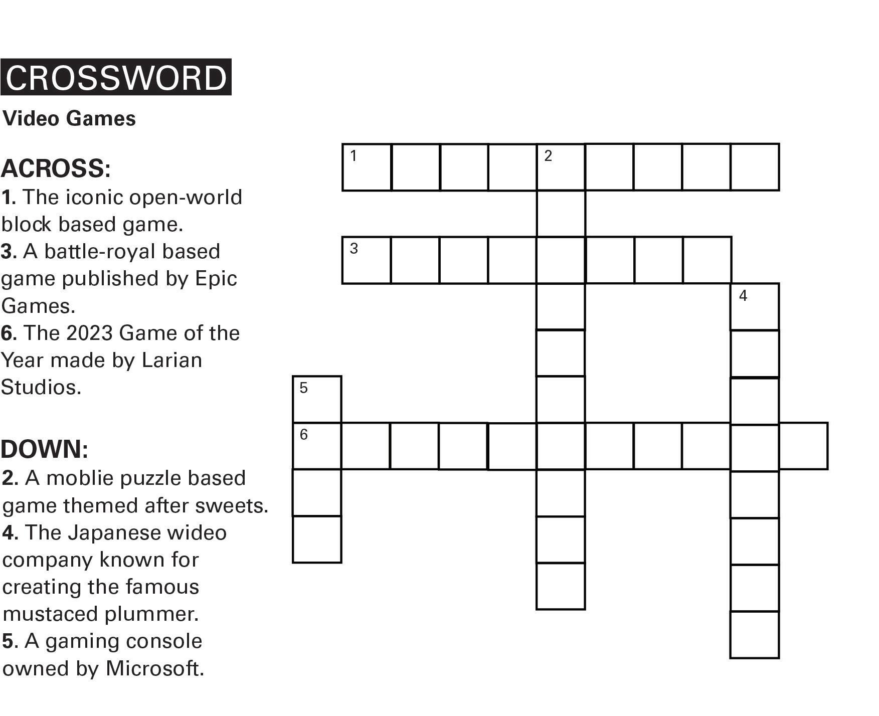 Find the Answer to Like the FIFA and Madden Video Games Crossword Puzzle