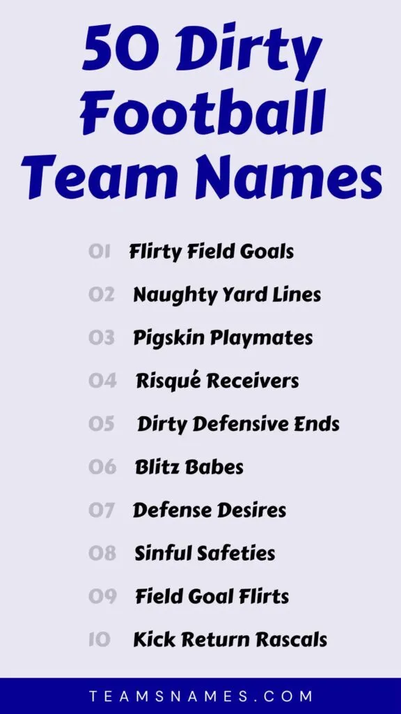 Dirty Steelers Fantasy Football Team Names for 2024