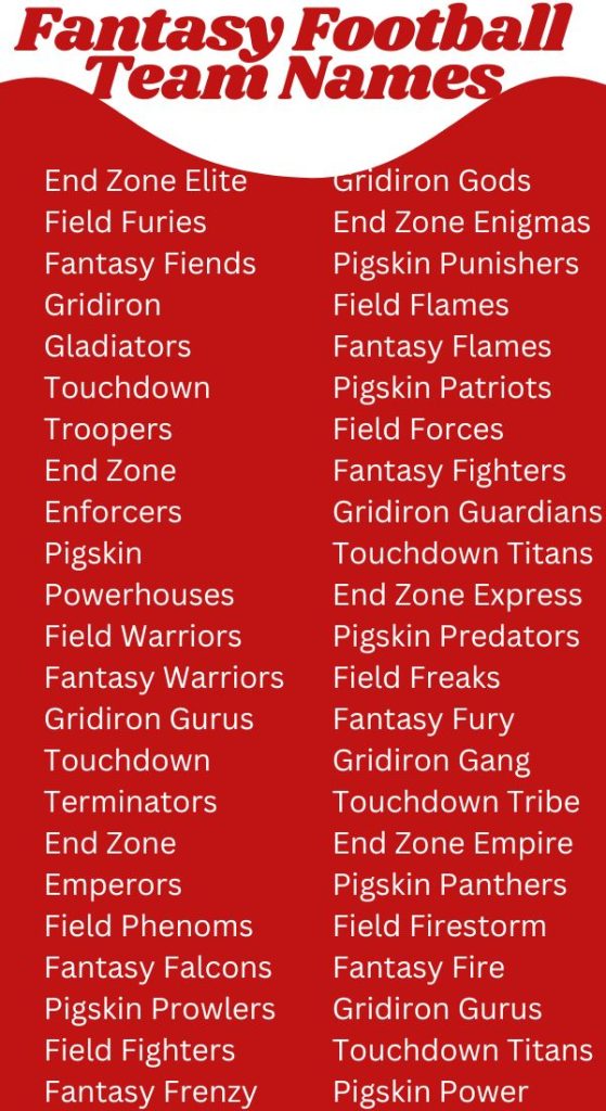 Best Funny Fantasy Football Name Generator for Unique Team Ideas