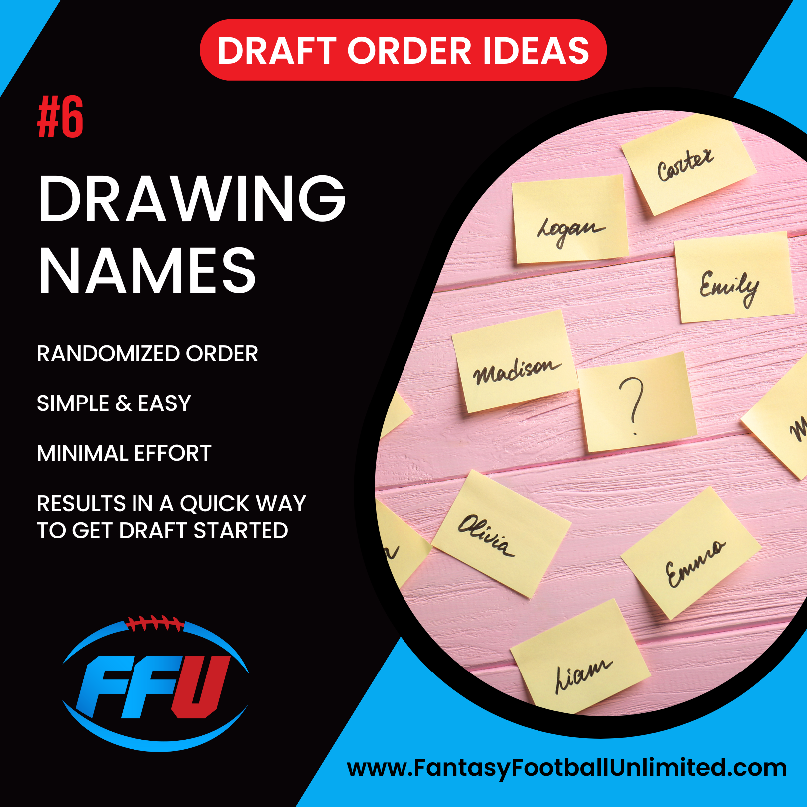 Unique and Fun Ways to Choose Your Fantasy Draft Order This Season