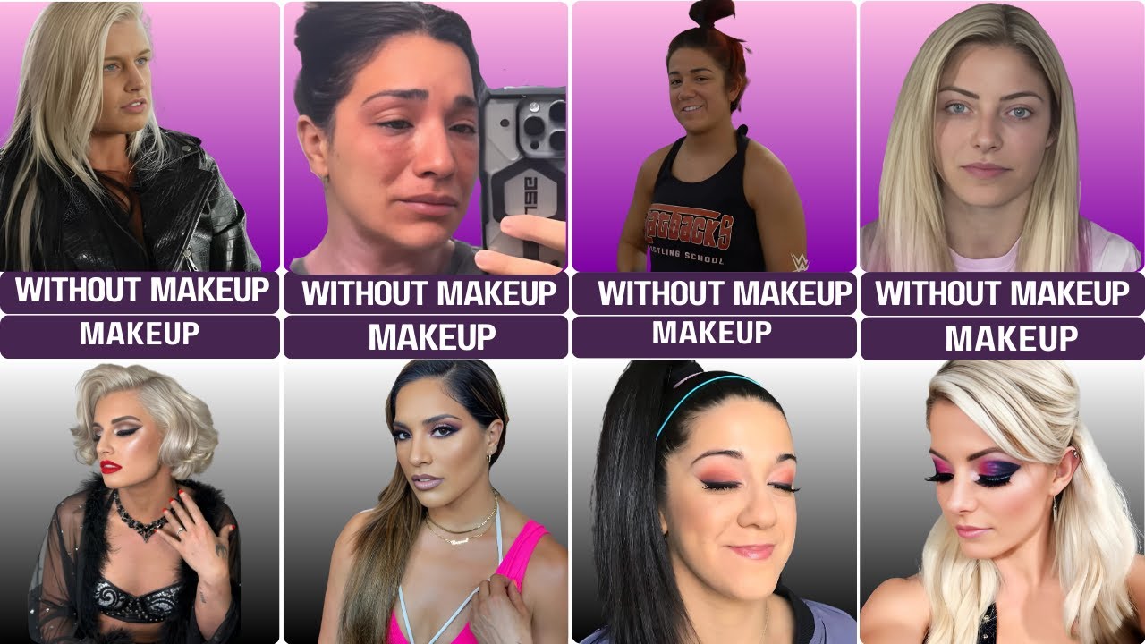 WWE Divas With and Without Makeup: Stunning Transformations of Female Wrestlers