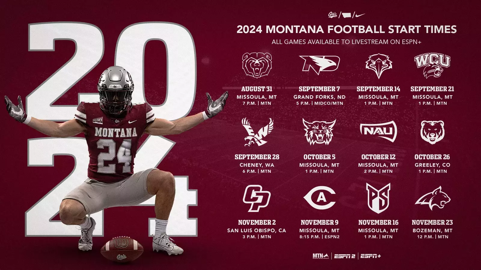Montana Grizzlies Football Today: Game Time, TV, Streaming Info