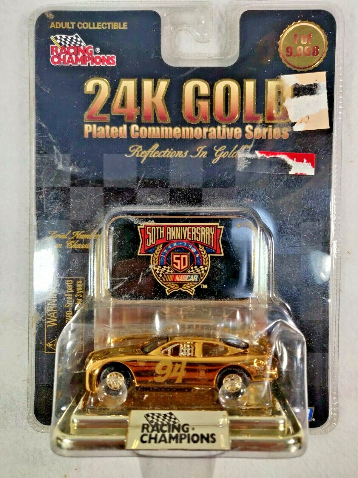 Racing Champions 50th Anniversary NASCAR Collectibles: Limited Edition Gold Cars for Sale