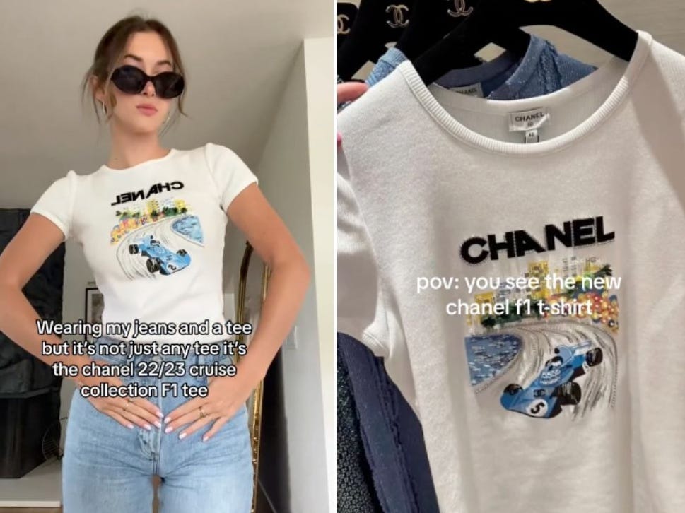 Why the Chanel Formula One Shirt is Taking Over Fashion in 2024