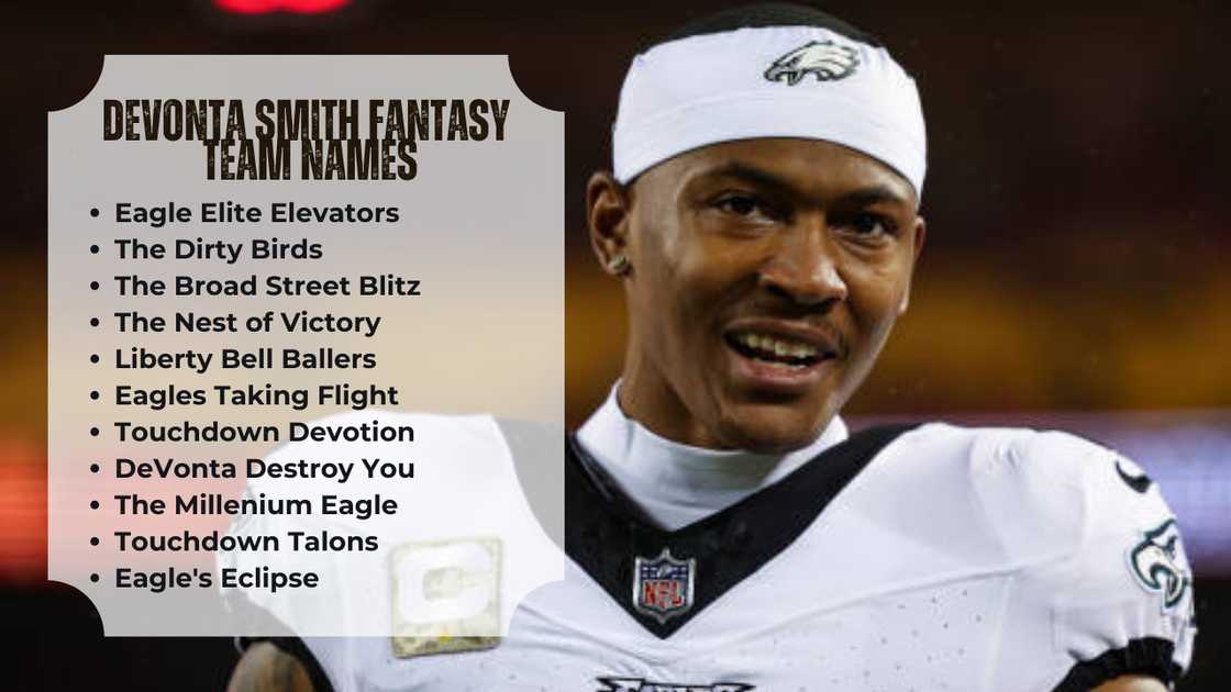 Creative DeVonta Smith Fantasy Football Names for Your Squad