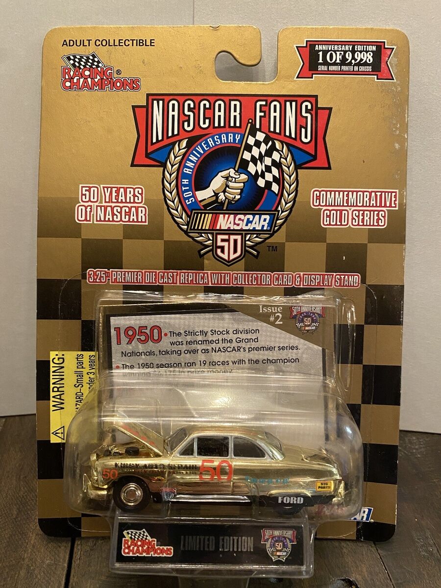 Racing Champions 50th Anniversary NASCAR Collectibles: Limited Edition Gold Cars for Sale