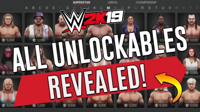 Unlock WWE 2K19 Superstars and Events: Full PC ID List