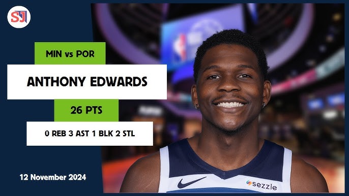Breaking Down Anthony Edwards' Stats vs Trail Blazers: Points, Rebounds, Assists