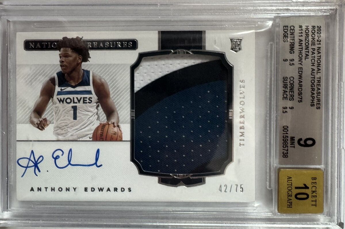 Get Rare Anthony Edwards Rookie Card Autograph - Limited Edition Signed Cards