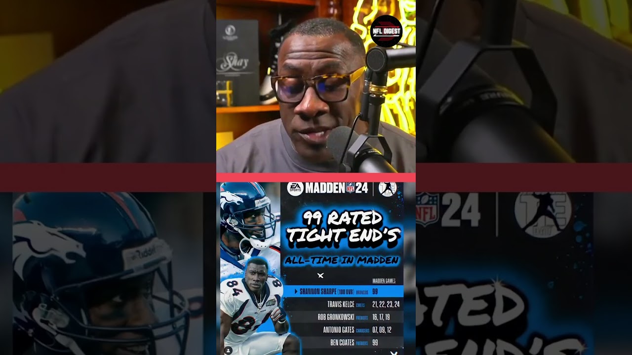 Shannon Sharpes Highest Madden Rating: 100 Overall in Madden 99