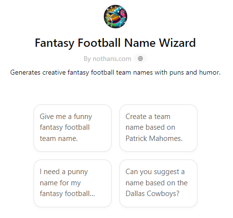 Top AI Generated Fantasy Football Team Names for 2024