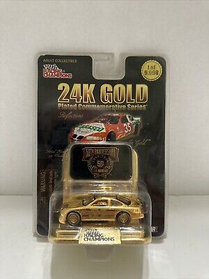 Racing Champions 50th Anniversary NASCAR Collectibles: Limited Edition Gold Cars for Sale