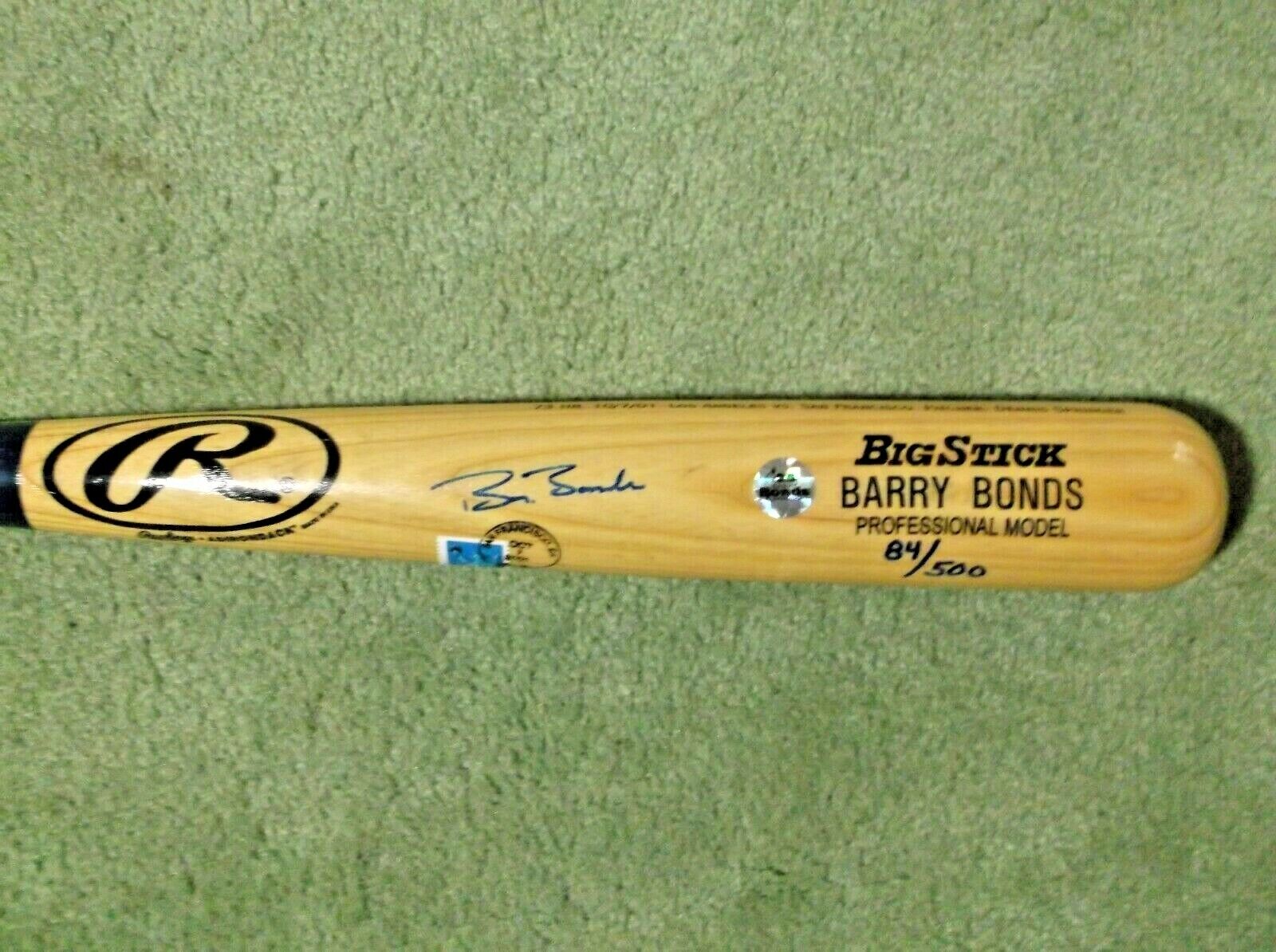 Authentic Barry Bonds Signed Baseball Bat - HOF Memorabilia with COA