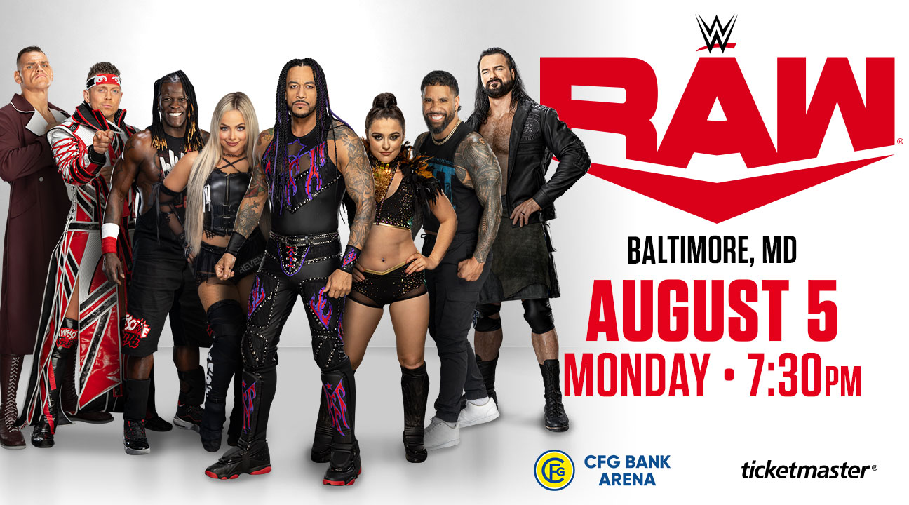 Experience WWE Monday Night Raw Live in Baltimore MD – Tickets for August 5, 2024