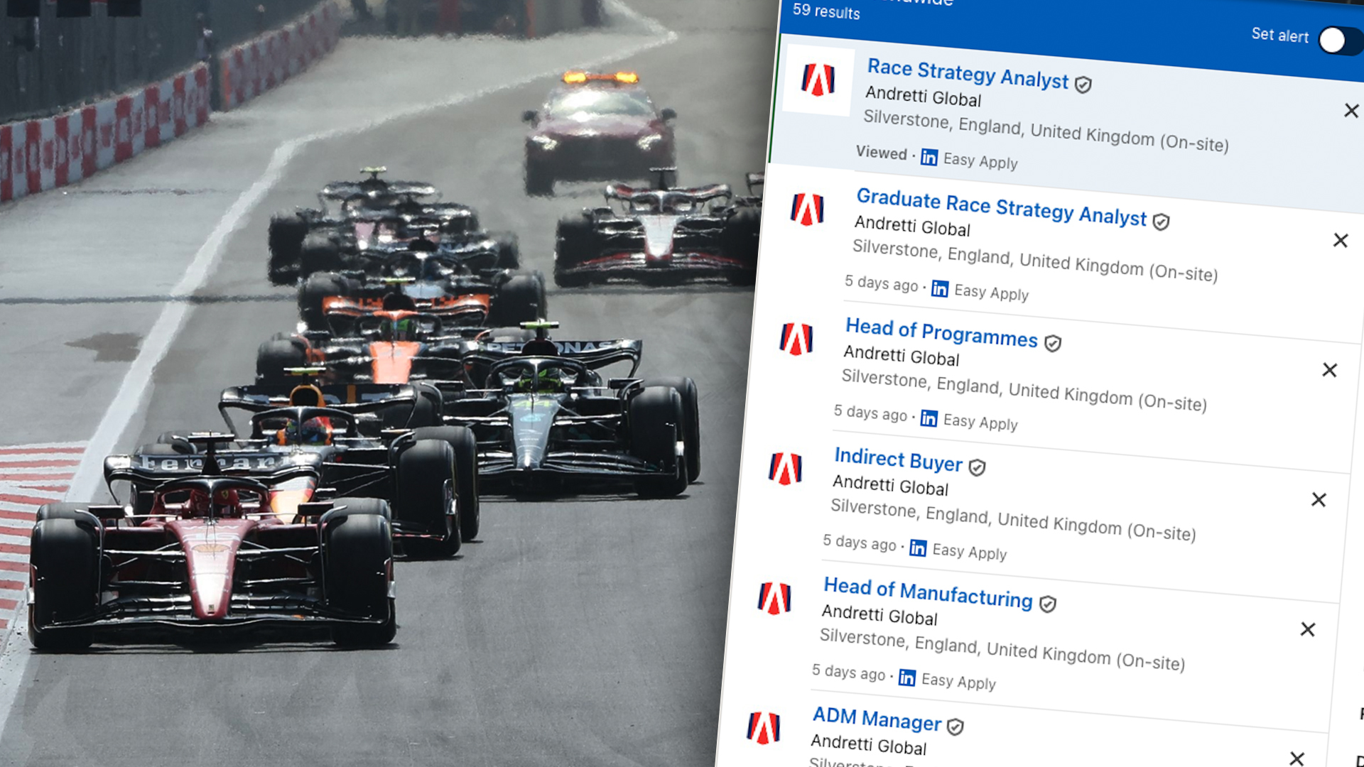 Explore Andretti Cadillac F1 Careers: Latest Job Vacancies in Formula 1