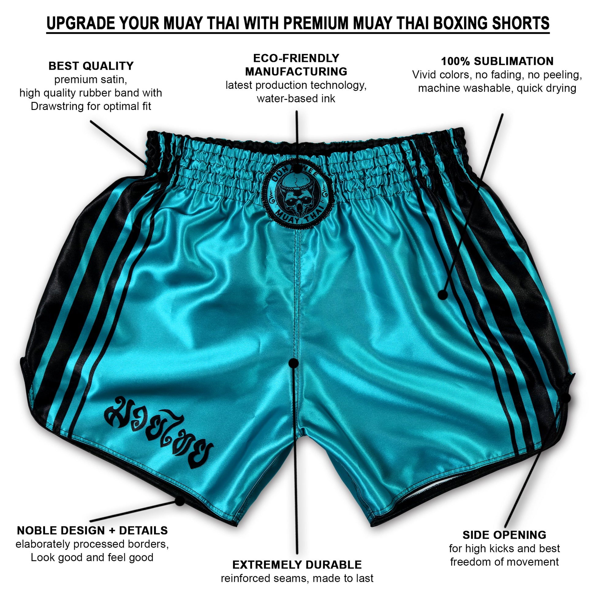 Authentic Thai Boxing Shorts for Muay Thai Fighters – Comfortable & Durable