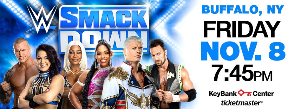 WWE Announces 2024 Buffalo Event: SmackDown Live at KeyBank Center on Nov 8