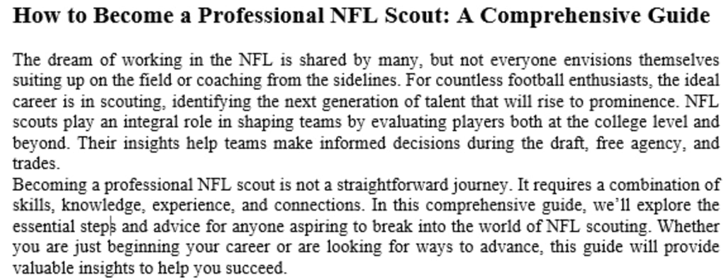 How Do I Become a NFL Scout? Your Top Questions Answered!