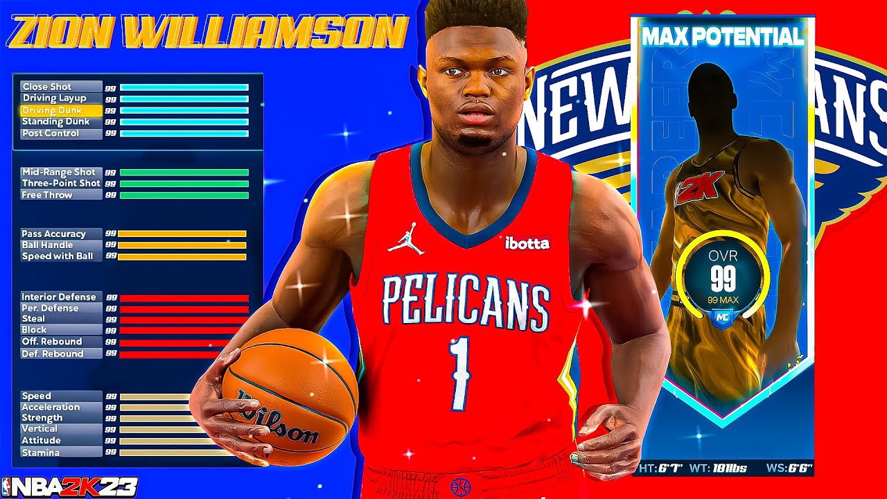 How to Make Zion Williamson in NBA 2K23: Easy Build Guide