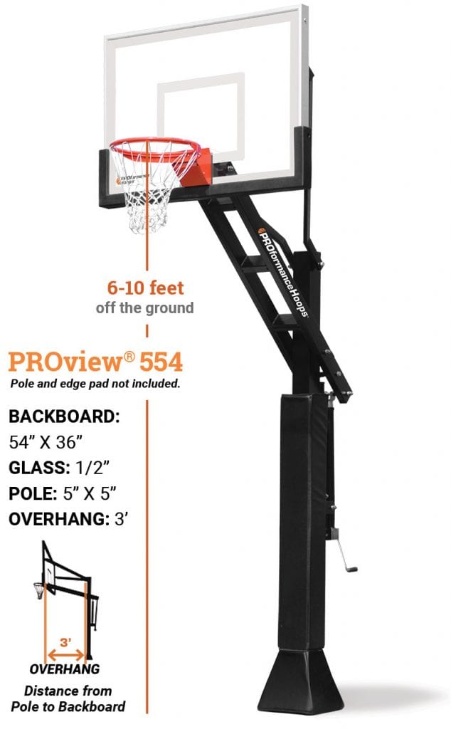 how tall is an nba hoop