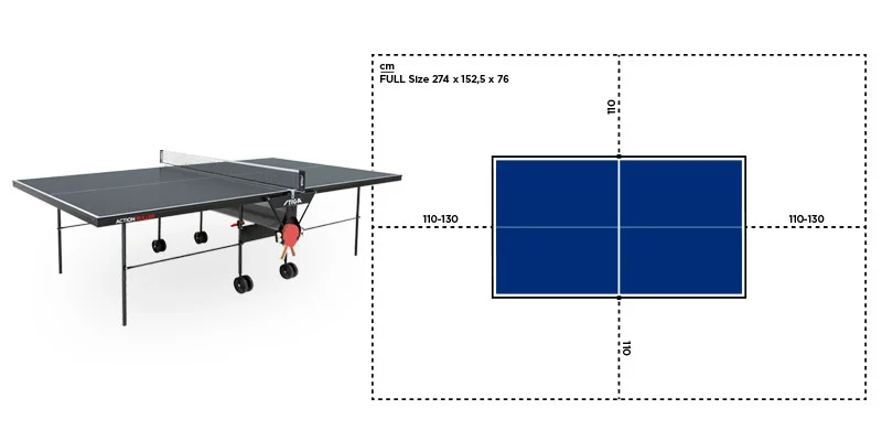 What size are table tennis tables? Choose your table now!