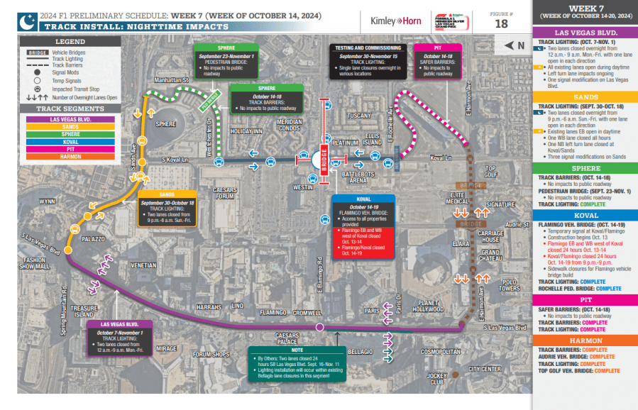 Worried About F1 Vegas Strip Closure? Find Out How Long It Lasts