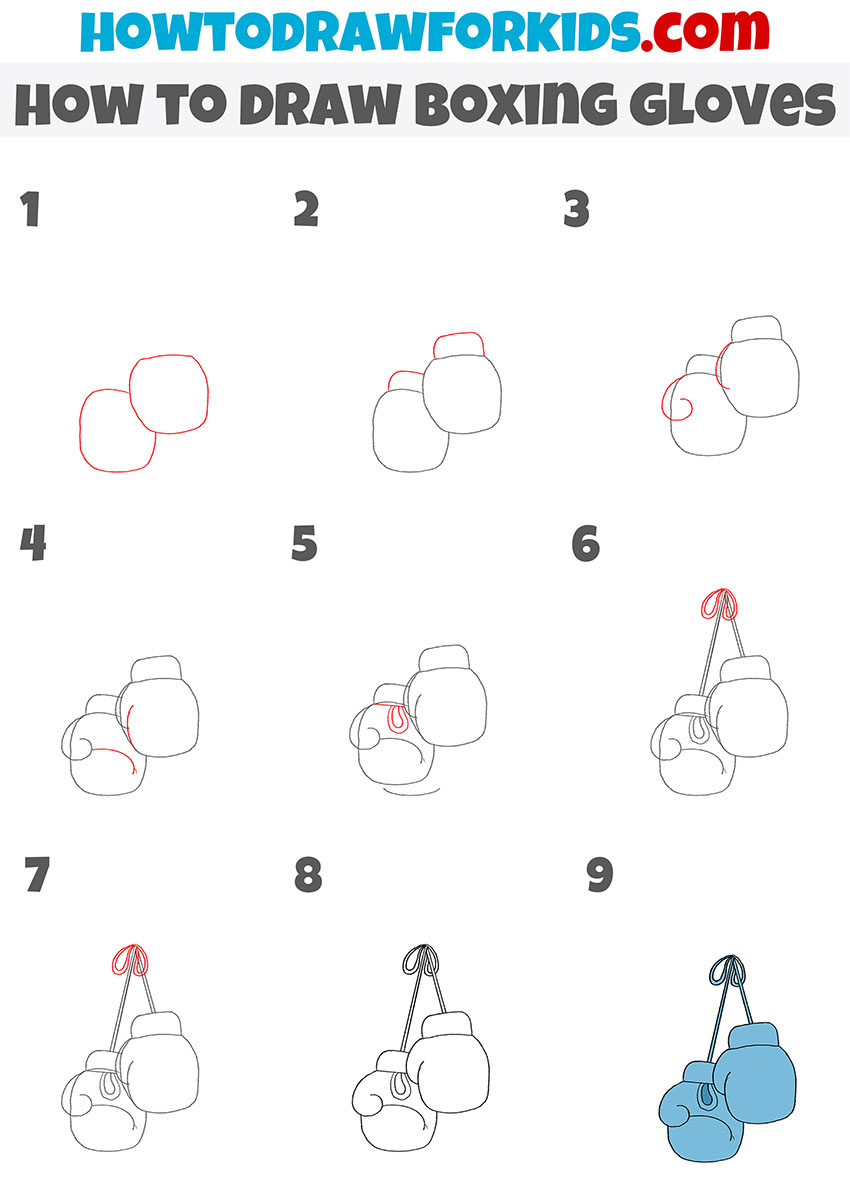 How to Draw Boxing Gloves Easy Step by Step (Anyone Can Do It with This Guide)