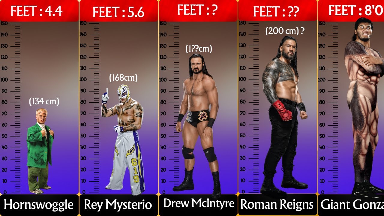 WWE Superstar Heights Revealed: Shortest to Tallest