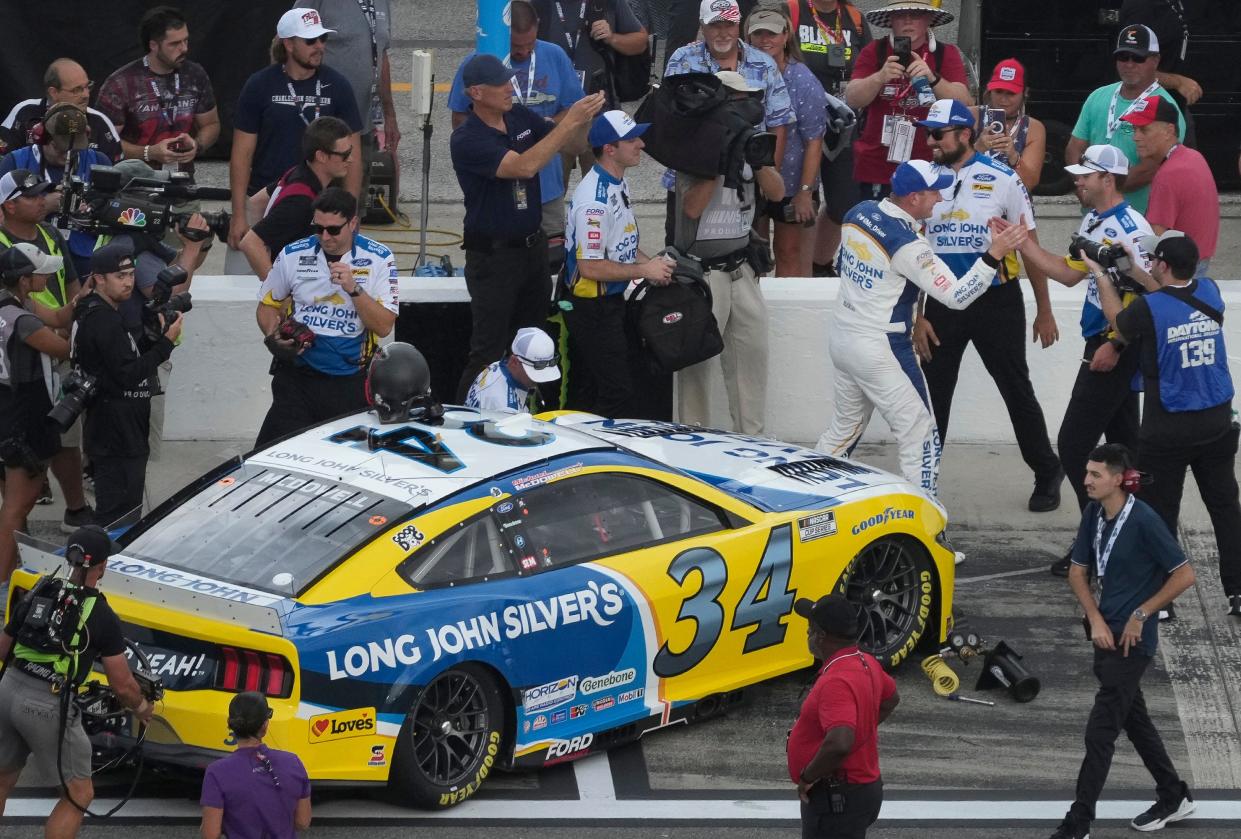 Who is on the pole for Sundays NASCAR race? Learn more about the pole sitter here!