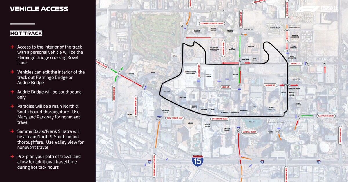 Las Vegas F1: When Does the Strip Close and Reopen? Find Out Now!
