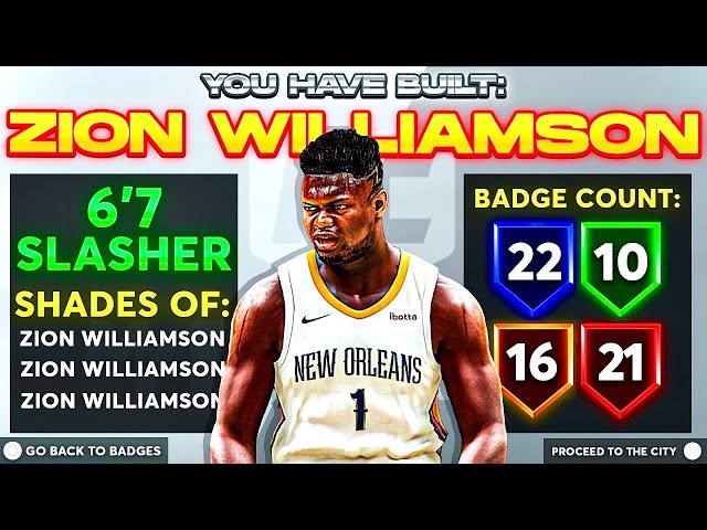 How to Make Zion Williamson in NBA 2K23: Easy Build Guide