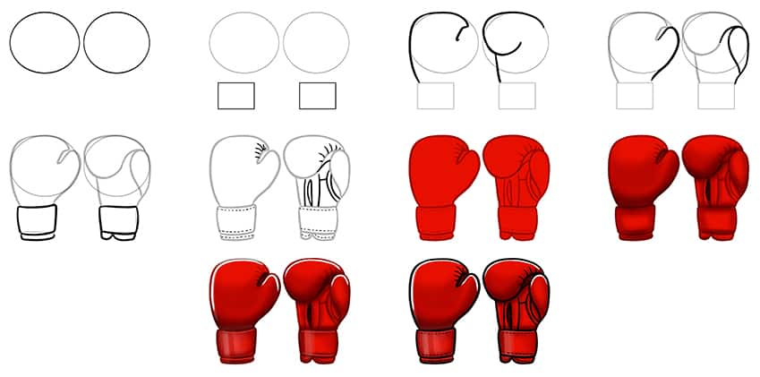 How to Draw Boxing Gloves Easy Step by Step (Anyone Can Do It with This Guide)