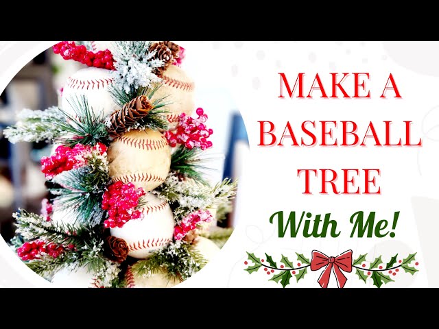 How to make a baseball Christmas tree: Transform your home into baseball fan zone.
