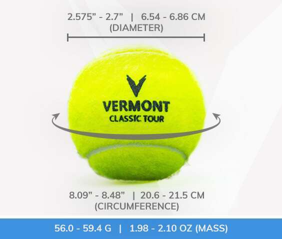 What is diameter of a tennis ball? Get the answer here!