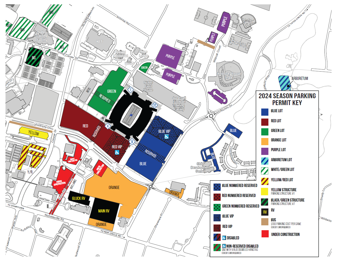 Going to a UK Football Game? Heres Where to Park for UK Football Game!