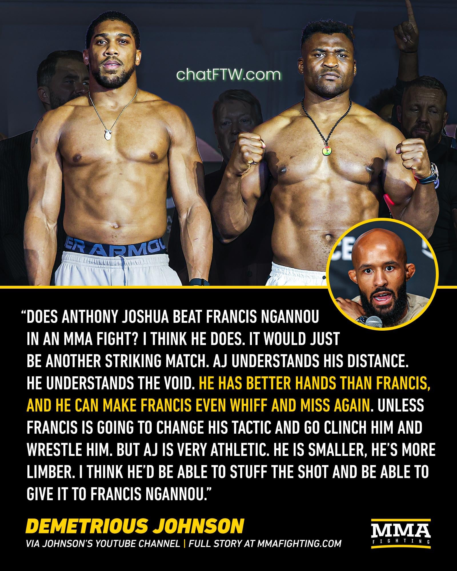 AJ vs. Ngannou Time: Everything You Need to Know Before Fight Night.