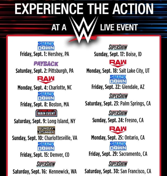 Average Length of a WWE Show: What to Expect at a Live Event