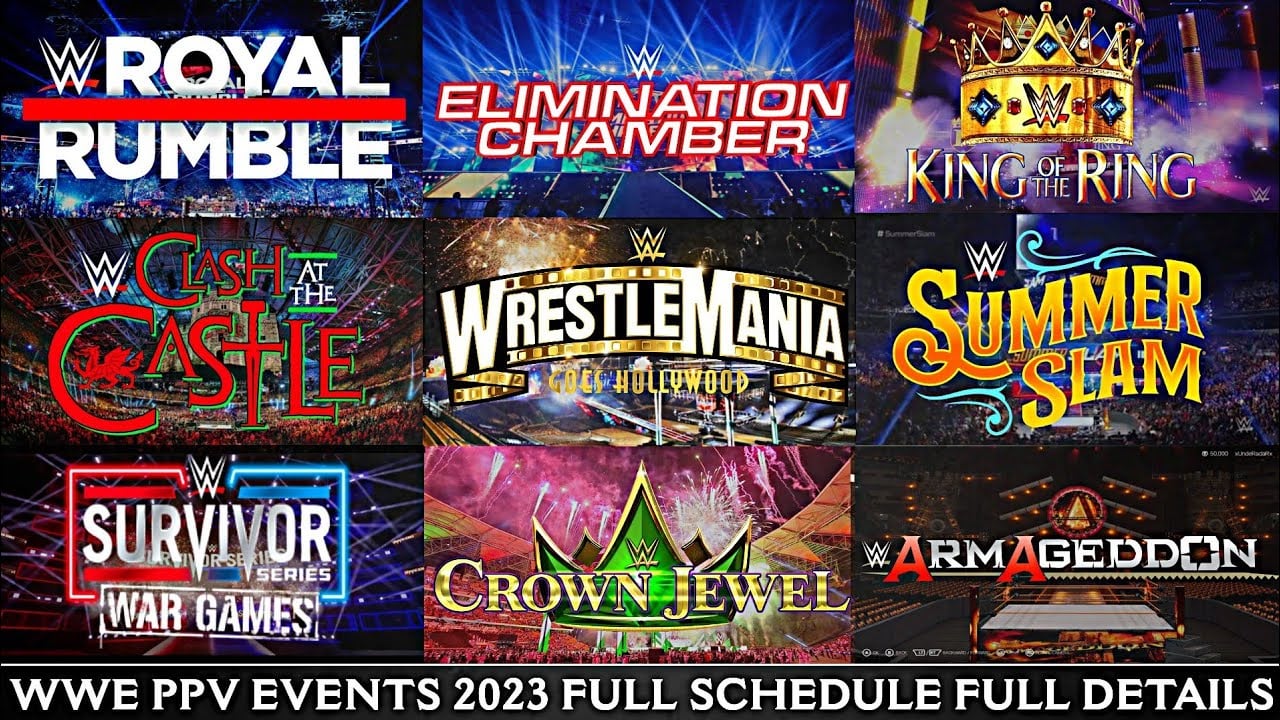 What the date of WWE pay-per-view?Look for the next Event in 2023!